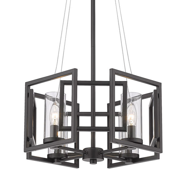 Marco Matte Black Four-Light Pendant, image 4